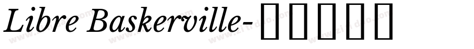 Libre Baskerville字体转换